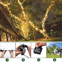 Carica l'immagine nel visualizzatore di Gallery, SUPERNIGHT Catena Luminosa Solare Outdoor Impermeabile 66FT 200LED 8 20M