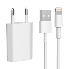 Carica l'immagine nel visualizzatore di Gallery, BERLS Caricabatterie per i phone 8, 8 Plus, 5S, 6, 6S, 6 Plus, 6S Plus, 7, 7 Plus, XS, X, XS Max, i Pod Touch 5G, Nano 7G 5V 1A Caricatore con Cavo Ricarica USB 5W