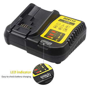 Waitley Caricabatteria DCB112 per batterie Dewalt 10,8 V 14,4 V 18 V 2A... - Ilgrandebazar
