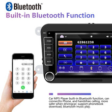 Carica l&#39;immagine nel visualizzatore di Gallery, Autoradio per VW CAMECHO Touch Screen capacitivo da 7 215 x 133 x 48 mm, noir - Ilgrandebazar