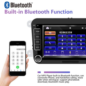 Autoradio per VW CAMECHO Touch Screen capacitivo da 7 215 x 133 x 48 mm, noir - Ilgrandebazar