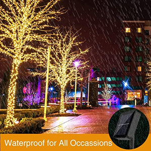litogo [4 Pacchi] Catena Luminosa Esterno Solare, 56m 480 LED Luci Solari Esterno 8 Modalità Impermeabili Filo di Rame Luci Lucine da Esterno per Giardino, Natale, Patio, Cancello, Matrimonio, Festa