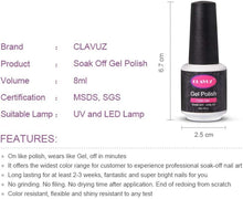 Carica l&#39;immagine nel visualizzatore di Gallery, Clavuz Smalto Semipermente per Unghie in Gel UV LED 24pcs Set per Manicure Colori Smalti Gel per Unghie Soak Off