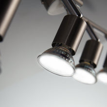 Carica l&#39;immagine nel visualizzatore di Gallery, Faretti LED da soffitto orientabili I plafoniera moderna Nickel - Ilgrandebazar