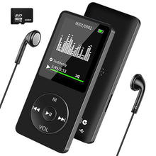 Carica l&#39;immagine nel visualizzatore di Gallery, Wodgreat Lettore MP3, MP3 Player Multifunzione Bambini Lettore Musicale Portatile con Scheda SD da 32 GB, Mini Lettore MP4 con Radio Video E-Book, HiFi Sound Schermo LCD da 1,8 pollici (nero) 32GB