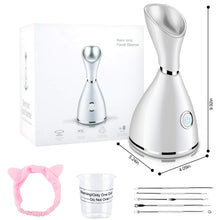 Carica l&#39;immagine nel visualizzatore di Gallery, Aiemok Vapore Viso Sauna, Nano Sauna Facciale Pulizia Silver - Ilgrandebazar