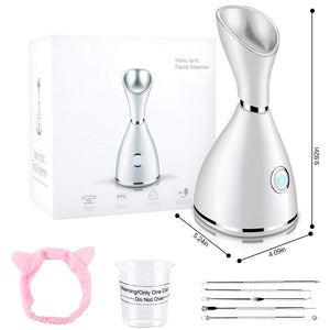 Aiemok Vapore Viso Sauna, Nano Sauna Facciale Pulizia Silver - Ilgrandebazar