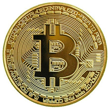 Carica l'immagine nel visualizzatore di Gallery, HOUSE CLOUD Moneta Fisica Bitcoin Color Oro . Vero Pezzo da Collezione Porta... - Ilgrandebazar