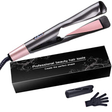 Carica l&#39;immagine nel visualizzatore di Gallery, Piastra Capelli Curl &amp; Straight, 2 in 1 Ferro Arricciacapelli, Tormalina gold - Ilgrandebazar