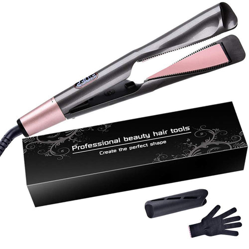Piastra Capelli Curl & Straight, 2 in 1 Ferro Arricciacapelli, Tormalina gold - Ilgrandebazar