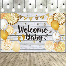 Carica l&#39;immagine nel visualizzatore di Gallery, 70,8 x 43,3 Pollici Decorazioni per Baby Shower, Tessuto Stile di Benvenuto
