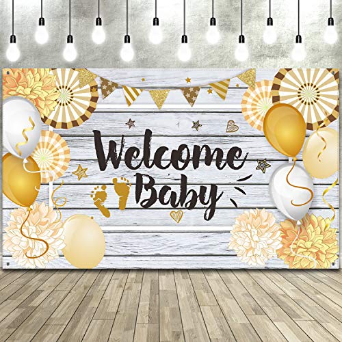 70,8 x 43,3 Pollici Decorazioni per Baby Shower, Tessuto Stile di Benvenuto