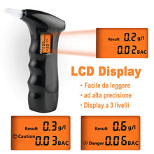 Carica l&#39;immagine nel visualizzatore di Gallery, JTENG Etilometro Portatile,Test dell&#39;alcool Portatile Digitale Professionale... - Ilgrandebazar