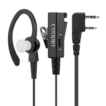 Carica l&#39;immagine nel visualizzatore di Gallery, COODIO 2-Pin Kenwood C-Shell Cuffia [Microfono/PTT/VOX Combinazione]... - Ilgrandebazar