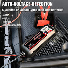 Carica l'immagine nel visualizzatore di Gallery, MOTOPOWER MP00207 6V / 12V 4AMP Caricabatterie Intelligente Completamente Automatico con modalità di Recupero della Batteria
