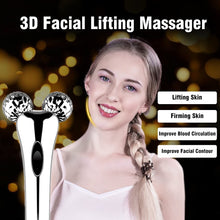 Carica l'immagine nel visualizzatore di Gallery, SUNMAY Massaggiatore Viso 3D con Rulli Massaggianti Regolabili - Microcurrent Cura della pelle Viso Massaggiatore Corpo Strumenti Rassodanti per Lifting Facciale a V, Impastare, Corpo Dimagrante Argento Bianco