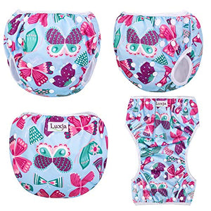 Luxja Riutilizzabile Pannolini da nuoto (Confezione 2), Costume Pannolino...