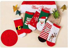 Carica l'immagine nel visualizzatore di Gallery, Yafane 6 Paia Calze di Natale Bambini Calzini Bambino Calze Natale Calzino di Spessi Cotone Caldo Inverno Unisex di Regali per Ragazze Ragazzo 1-10 Anni