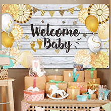 Carica l&#39;immagine nel visualizzatore di Gallery, 70,8 x 43,3 Pollici Decorazioni per Baby Shower, Tessuto Stile di Benvenuto