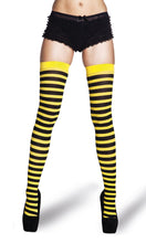 Carica l&#39;immagine nel visualizzatore di Gallery, Boland- Calze Autoreggenti Ape Honeybee per Adulti, Giallo/Nero, Taglia... - Ilgrandebazar