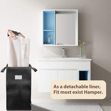 Carica l'immagine nel visualizzatore di Gallery, MCleanPin 2 PZ Sacchi da Biancheria Sacco Portabiancheria Alta Resistente con Coulisse Borsa per Il Bucato da Viaggio Pieghevole Lavabile e Riutilizzabile,Beige