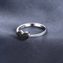Carica l&#39;immagine nel visualizzatore di Gallery, JewelryPalace 0.14ct Naturale Spinello Amore Cuore Anello Argento Sterling... - Ilgrandebazar