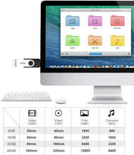Carica l'immagine nel visualizzatore di Gallery, Netac 64G Chiavetta USB 2.0，Rotazione a 360 ° Pen Drive，USB Flash Drive velocità di Lettura Fino a 20 MB/s，Thumb Drive Memoria Stick