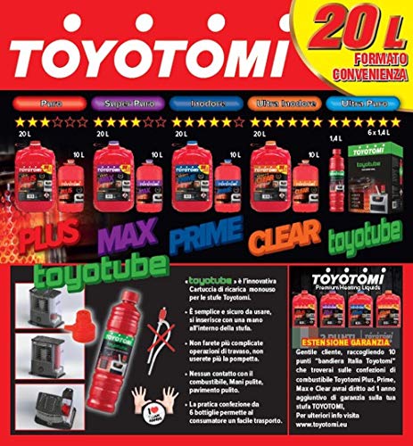 Toyotomi Clear 10 Litri, Combustibile Universale di alta qualità categ –