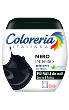 Carica l&#39;immagine nel visualizzatore di Gallery, Coloreria Italiana Grey Colorante Tessuti e Vestiti in Lavatrice, Nero Intenso, 1 Confezione