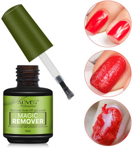 2 Pezzi Magic Soak Off Gel Nail Polish Remover, Quick and Safe, Rimuove lo Smalto in Gel Soak-Off in 3-5 Minuti, Facilmente e Rapidamente, Non Danneggia le Unghie
