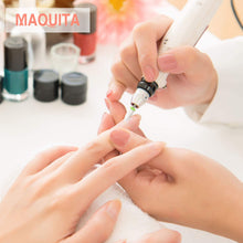 Carica l&#39;immagine nel visualizzatore di Gallery, MAQUITA Punte Fresa Unghie, set di manicure elettrico da 7 pezzi Kit di trapano per unghie elettrico 3/32&quot;Ceramica Lima per unghie elettrica Manicure Pedicure Uso domestico (White)