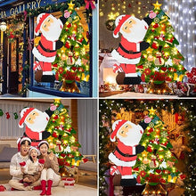 Carica l&#39;immagine nel visualizzatore di Gallery, Albero di Natale in Feltro per Bambini, 100 CM Feltro Albero Natale DIY Albero Natale Feltro Con 34 Ornamenti e 3m Luci a LED, Regali Di Natale Per Bambini Decorazioni Natalizie Da Parete Per Porte