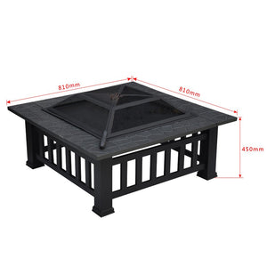 HENGMEI 3 in 1 Fire Pit 81cm Braciere da giardino o terrazzo Modell A, - Ilgrandebazar
