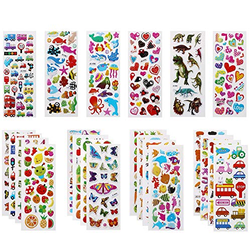 Vicloon Adesivi Bambini 3D, Puffy per Regali Gratificanti...