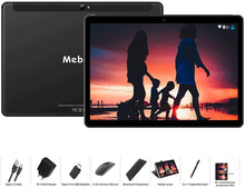 Carica l'immagine nel visualizzatore di Gallery, Tablet 10 Pollici MEBERRY Android 9.0 Pie Tablets 4GB RAM + 64GB ROM - Certificato Google GSM - Dual SIM | 8000mAh | WI-FI| Bluetooth | GPS |Type-C (5.0+8.0 MP Telecamera) - Nero