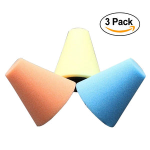Lucidatura Auto Set,3Pcs Spugna Cono Tampone di Sfera di... - Ilgrandebazar