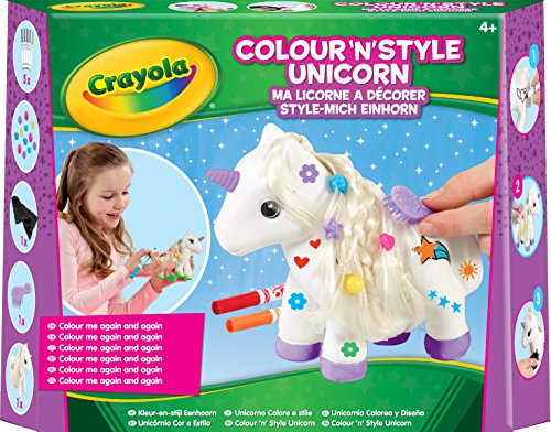 CRAYOLA Colour n Style Unicorn - Kit Artistico con pennarelli Lavabili con... - Ilgrandebazar