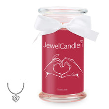 Carica l&#39;immagine nel visualizzatore di Gallery, JewelCandle True Love - Candela in Vetro con Un Gioiello - Pendente - Ilgrandebazar