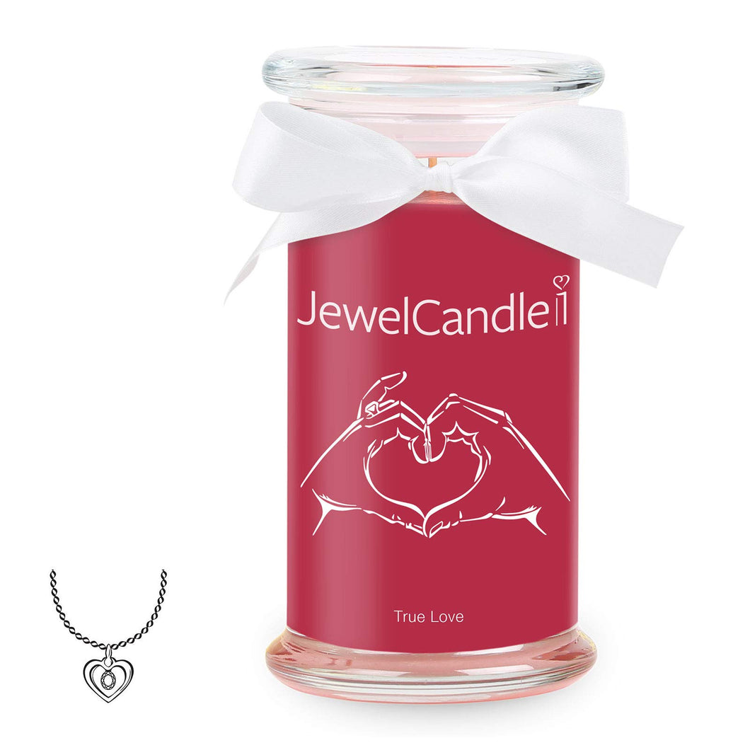 JewelCandle True Love - Candela in Vetro con Un Gioiello - Pendente - Ilgrandebazar