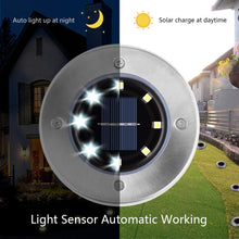 Carica l&#39;immagine nel visualizzatore di Gallery, Luci Solari Giardino 8 LED,Dingde led da Esterno,LED Luce 4 Pezzi - Ilgrandebazar