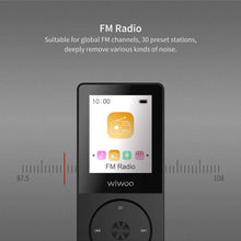 Carica l&#39;immagine nel visualizzatore di Gallery, Lettore MP3 16GB, MP3 Music Player Portatile con Radio FM Registratore per Correre,Audio PlayerDigitale Lossless con Cuffie Espandibile fino a 128 GB Nero E8-Black