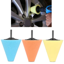 Carica l&#39;immagine nel visualizzatore di Gallery, Lucidatura Auto Set,3Pcs Spugna Cono Tampone di Sfera di... - Ilgrandebazar