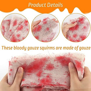 Nastro di Avvertenza Halloween*6pcs, ACTOYS 24m Garza Insanguinata di Halloween, Nastro di Avvertimento di Halloween, Nastro di Segnalazione Pericolo, Nastri di Avvertimento per Giardino di Halloween