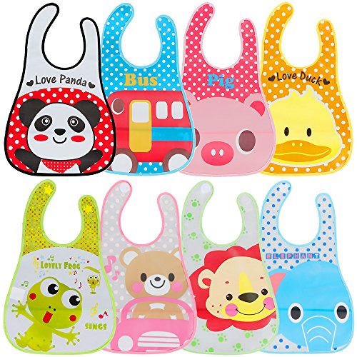 Lictin Bavaglini Impermeabili Set 8 Unisex EVA per bambini da 6 Children: S - Ilgrandebazar