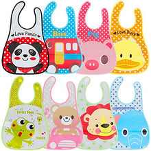 Carica l'immagine nel visualizzatore di Gallery, Lictin Bavaglini Impermeabili Set 8 Unisex EVA per bambini da 6 Children: S