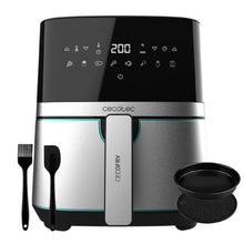 Carica l'immagine nel visualizzatore di Gallery, Cecotec Friggitrice ad Aria calda 5,5 L Cecofry Full Inox Pro 5500 con Accessori. 1700 W, Compatta e Digitale, Dietetica in Acciaio inox, senza Olio, Tecnologia PerfectCook, Termostato