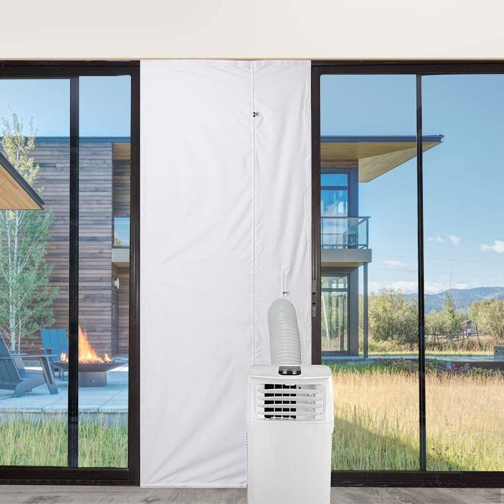 Faburo 210 * 90CM Guarnizione Universale per Porte per Condizionatore Portatile, Guarnizione per finestra per Condizionatore Portatile Asciugatrice Per Tutti Climatizzatori Mobili, Blocca Aria Calda