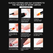 Carica l&#39;immagine nel visualizzatore di Gallery, Anself 5 *15ml Poly Gel Unghie kit + 100 pezzi Unghie Finte Strumenti Rapida Asciugatura con Pennelli e Penna a Doppia Testa per Nail Art