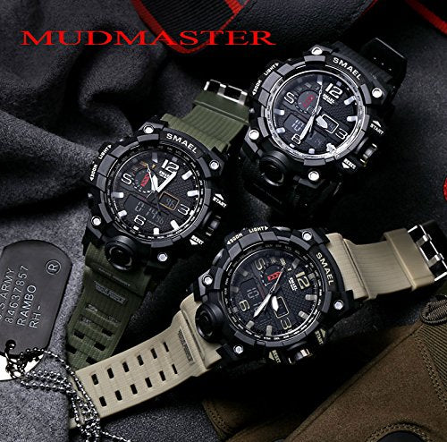 BEN NEVIS Orologio Digitale da Uomo Orologio Sportivo Militare 5ATM Impermeabile Cronografo Militare Orologio da Polso per Uomo con Retroilluminazione a LED Sveglia Data/Antiurto BEN NEVIS Orologio Digitale da Uomo Orologio Sportivo Militare 5ATM Impermeabile Cronografo Militare Orologio da Polso per Uomo con Retroilluminazione a LED Sveglia Data/Antiurto