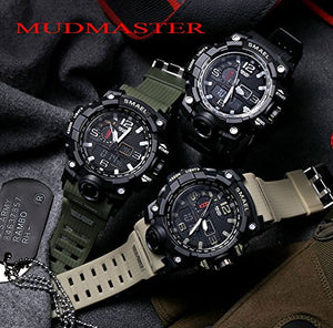 Orologio da uomo, sportivo, impermeabile, digitale, con LED, grande cassa,... - Ilgrandebazar